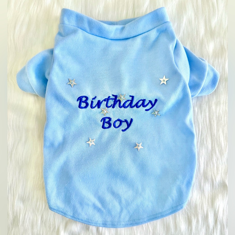 BIRTHDAY BOY PET SHIRT